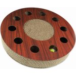 Magic Cat Interactive interaktivní kruh škrabadlo pro kočky kartonové 33 x 33 x 6 cm – Hledejceny.cz