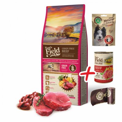 Sam's Field Grain Free Beef 13 kg – Zboží Dáma