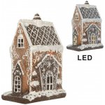 Perníková LED chaloupka Gingerbread Cotti - 15*9*20 cm - Clayre & Eef – Hledejceny.cz