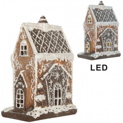 Perníková LED chaloupka Gingerbread Cotti - 15*9*20 cm - Clayre & Eef – Hledejceny.cz