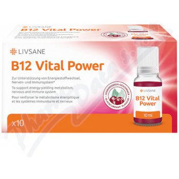 Livsane tekutý vitamin B12 Životní síla 10 ml 10 ks