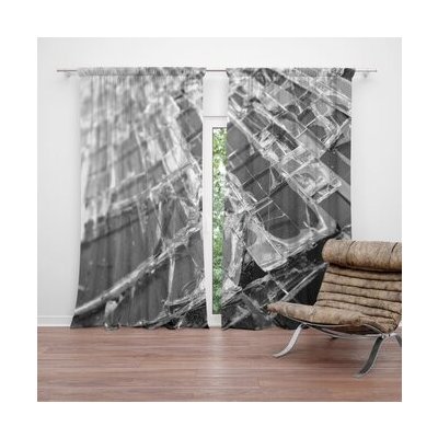 Sablio Závěs Rozbité sklo: 2ks 140x250cm – Hledejceny.cz