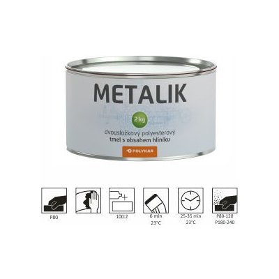 BKP Polykar Metalik 2 kg metalická – Zboží Mobilmania