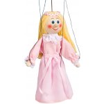 Mašek umělecká výroba Loutka dřevěná Šípková Růženka 20 cm – Zboží Mobilmania