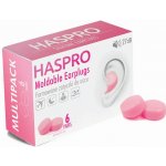 HASPRO 6P silikonové špunty do uší, růžové – Hledejceny.cz