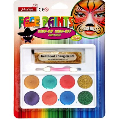 FunCo dětská sada barev na obličej a tělo metalic 10 ks – Sleviste.cz