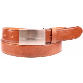 Penny belts pánský kožený společenský opasek s plnou sponou 35-020-1PS-42 cognac NEW