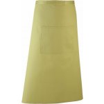 Premier Workwear Keprová dlouhá barmanská zástěra s velkou kapsou zelená limetková Pantone 382 PW158 – Hledejceny.cz