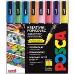Uni Posca PC-3M 0,9 1,3 mm 8 barev třpytivé barvy – Hledejceny.cz