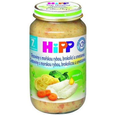 HiPP Špagety s aljašskou treskou a zeleninovou omáčkou 250 g
