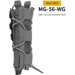 Wosport Tiger Molle na dlouhé zásobníky MP5 šedá