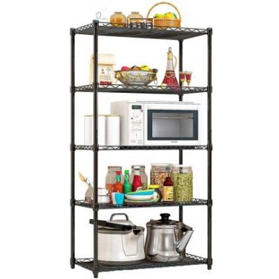 KONDELA Regál SUER TYP 2, černá – Zboží Mobilmania