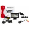 Parkovací senzor AMiO Sada asistentů parkování 4 senzory černé TFT01 4,3 `s kamerou night vision CAM-301 IR 28mm