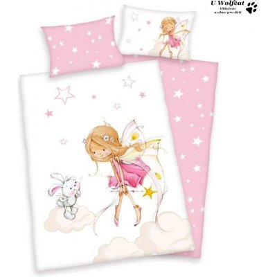 Herding povlečení Little Fairy růžové 100x135 cm 40x60 cm – Zboží Mobilmania