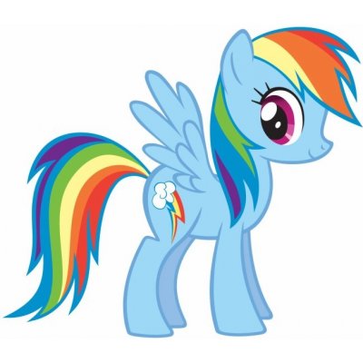 Foliový balonek My little Pony Rainbow Dash 60 cm Nebalený – Zboží Mobilmania
