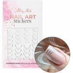 Molly Nails DH-808 samolepky na francouzskou manikúru stříbrné 39 ks – Hledejceny.cz