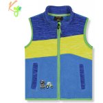 Kugo dětská flísová vesta FM9700 Tmavě modrá, žlutá, světle modrá – Zboží Dáma