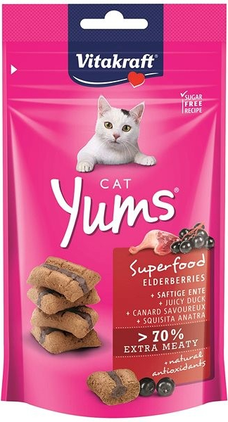 Vitakraft pochoutka Cat Yums Superfood bezinky 40 g