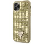 Pouzdro Guess, Rhinestones Triangle Metal Logo iPhone 11 Pro MAX zlaté – Zboží Mobilmania