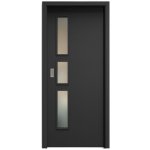 Sapeli Elegant Komfort M33 posuvné černá grafit 60 x 197 cm Satináto bílé – Hledejceny.cz