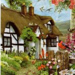 Ubrousek 33 x 33 cm CHALOUPKA – HobbyKompas.cz