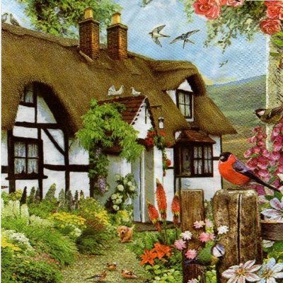 Ubrousek 33 x 33 cm CHALOUPKA – HobbyKompas.cz