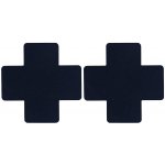 SuperLove Cross Nipple Covers Black – Zboží Dáma