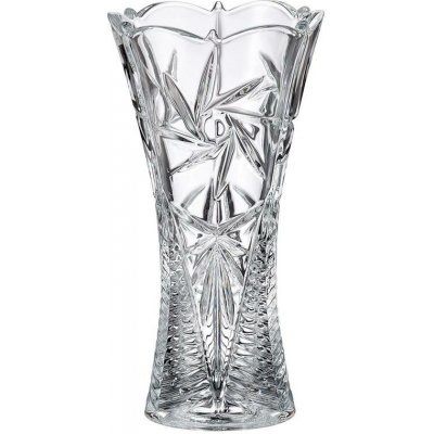 CRYSTALITE BOHEMIA KŘISTÁLOVÁ VÁZA BOHEMIA PINWHEEL 300 MM – Sleviste.cz