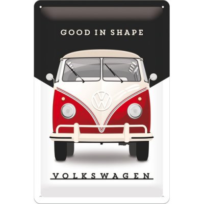 Postershop Plechová cedule - Volkswagen (Good in Shape) 30x20 cm – Zboží Mobilmania