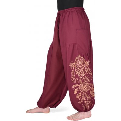 Kiet kalhoty jóga Lapač snů vínové – Zboží Mobilmania
