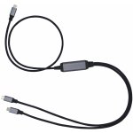 C-Tech CB-USB-PDPS-1B USB Type-C PD 100W power splitter 0,7m + 2x0,5m černý – Zbozi.Blesk.cz