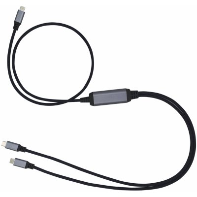 C-Tech CB-USB-PDPS-1B USB Type-C PD 100W power splitter 0,7m + 2x0,5m černý – Zbozi.Blesk.cz