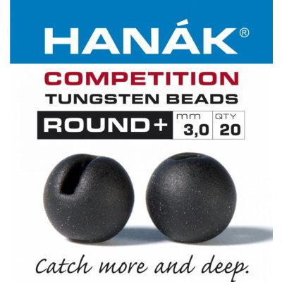 Hanák Competition Tungstenové Hlavičky Round Černý Nikl 3,5 mm – Zboží Dáma