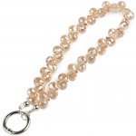 Prima-obchod Přívěsek na mobil ze skleněných korálků, barva 2 pudrovo-lososová – Zboží Živě