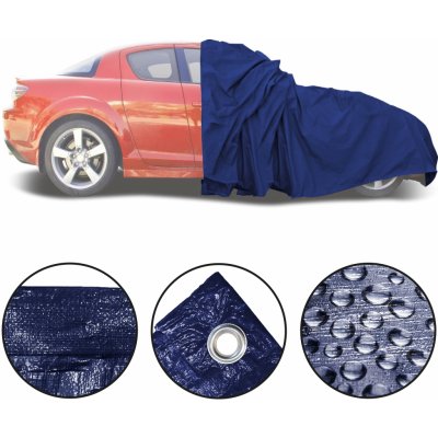 SVX Plachta krycí na auto 2x7m tmavě modrá | Zboží Auto