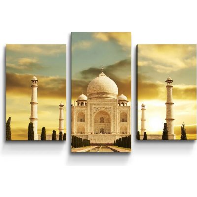 Sablio Obraz - 3-dílný Taj Mahal - 75x50 cm – Hledejceny.cz