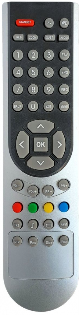 Dálkový ovladač ECG LCD, DVD