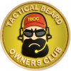 Nášivka ARMED PATCHES PVC nášivka Tactial Beard Owners Club, písková