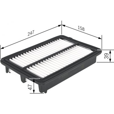 Vzduchový filtr BOSCH F 026 400 439 (F026400439) – Hledejceny.cz