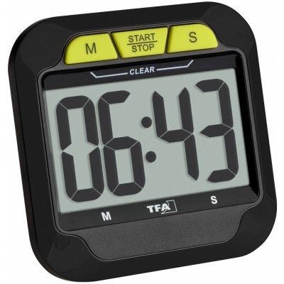 TFA Dostmann TFA 38.2054.01 | Digitální časovač a stopky s velkým displejem | 2 úrovně hlasitosti – Zboží Dáma