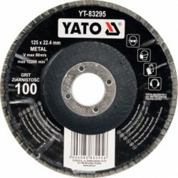 Yato Kotouč lamelový korundový 125 x 22,2 mm P80 YT-83294