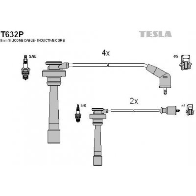 Sada kabelů pro zapalování TESLA T632P – Hledejceny.cz