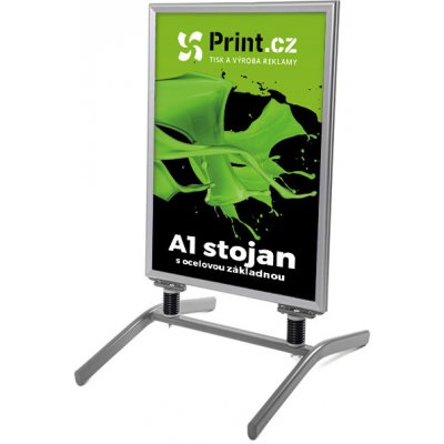 Print.cz Reklamní stojan Áčko s ocelovou základnou A1 – Sleviste.cz