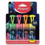 MAPED Zvýrazňovače Deepsea Paradise 4ks 161301 – Hledejceny.cz