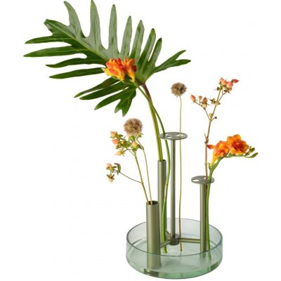 Váza IKERU 24 cm, zelená, sklo, Fritz Hansen – Hledejceny.cz