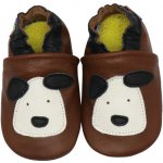 Carozoo kožené capáčky s gumovou podrážkou štěně na hnědé – Zboží Dáma Carozoo kožené capáčky s gumovou podrážkou štěně na hnědé – Zboží Dáma