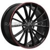 Alu kolo, lité kolo Racing Line B5937 7,5x18 5x112 ET51 black half matt Red lip