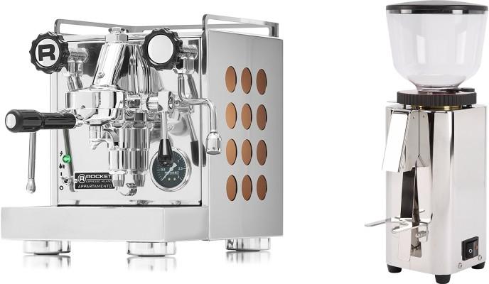 Set Rocket Espresso Appartamento Copper + ECM C-Manuale 54