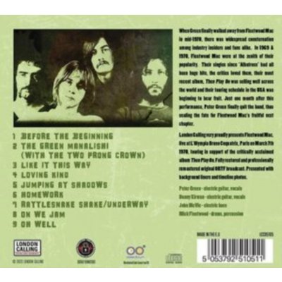 Live in Paris 1970 - Fleetwood Mac CD