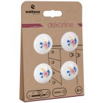 Walteco Set nábytkových knopek Kytice průměr 35 mm porcelán bílý 4 ks – Sleviste.cz